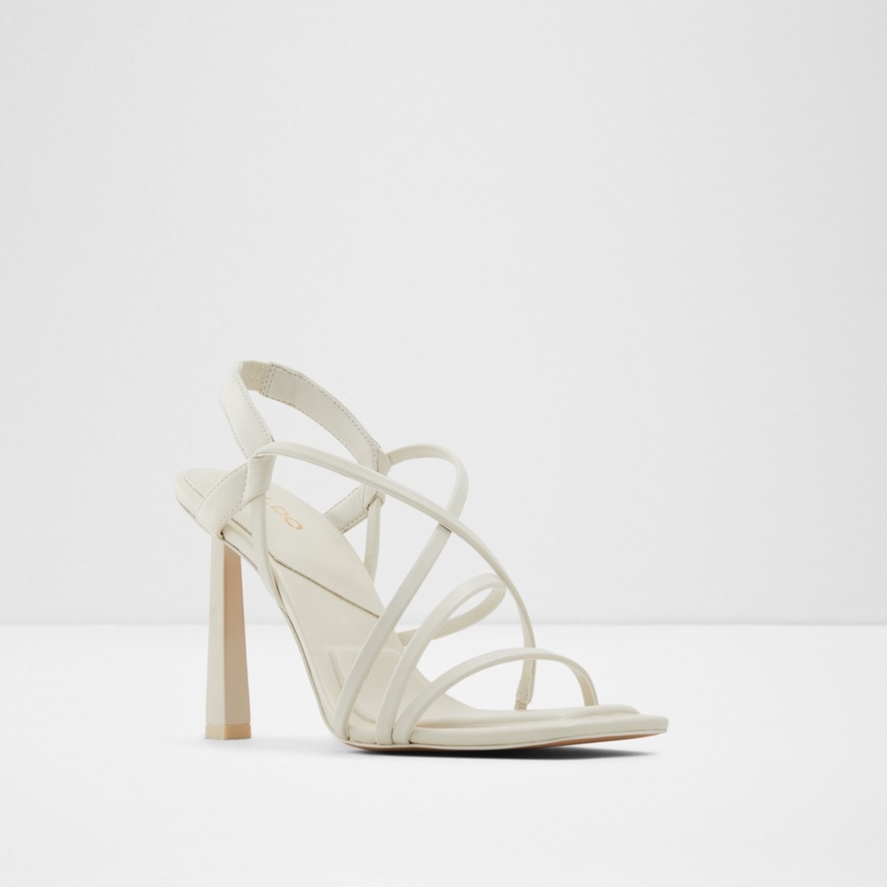 Aldo Amilia Strappy Heel, Brand New, Off White, Size 6.5, Comes with Box